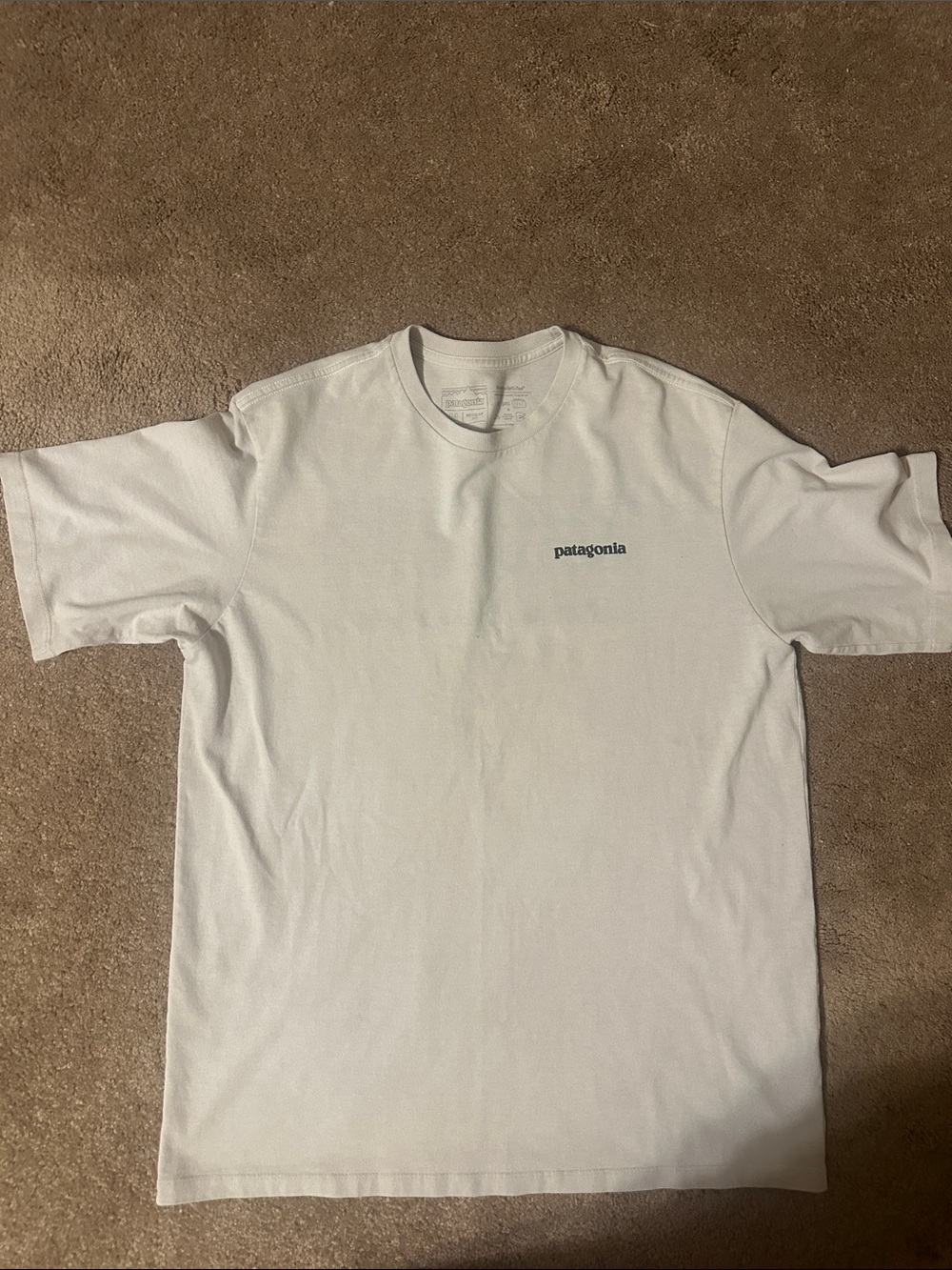 Patagonia White Short-Sleeve Logo Tee